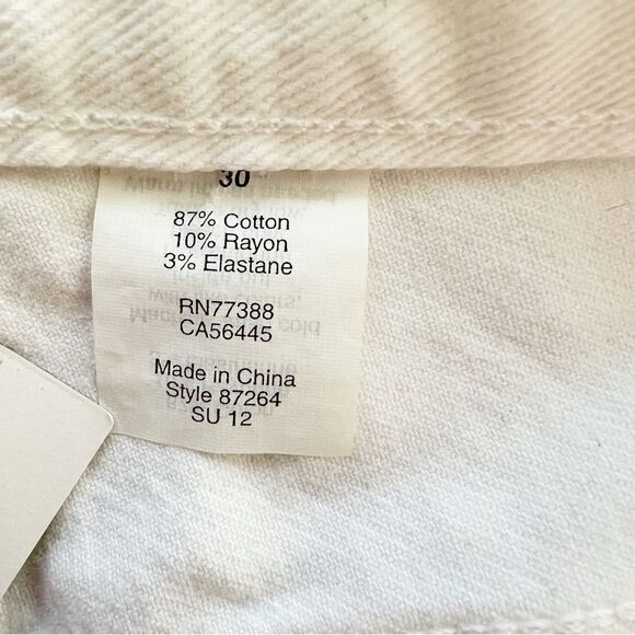 J. Crew White Denim Jean Mini Skirt size 30 NWT - Picture 5 of 8